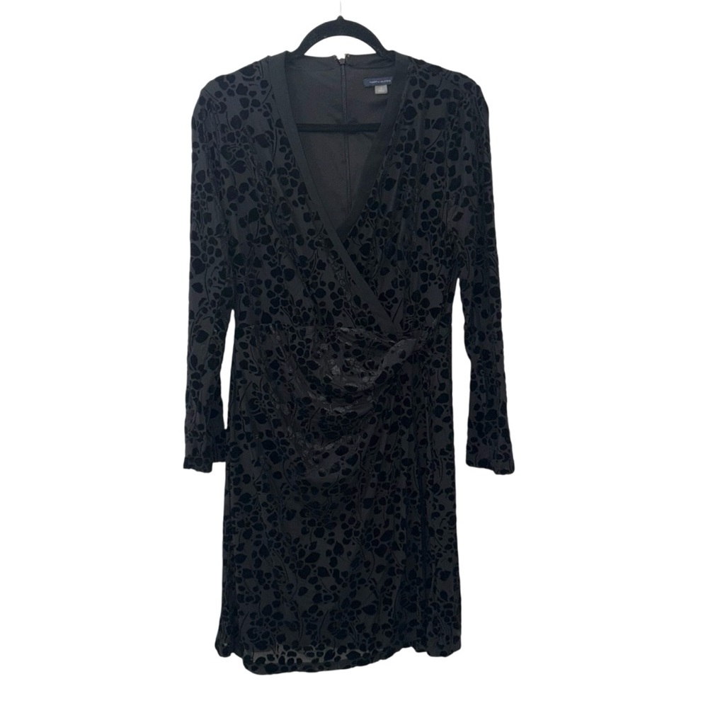 Tommy Hilfiger Women's Sheath Knit Long Sleeve Surplus Neckline Dress Sz 12 - Picture 4 of 10